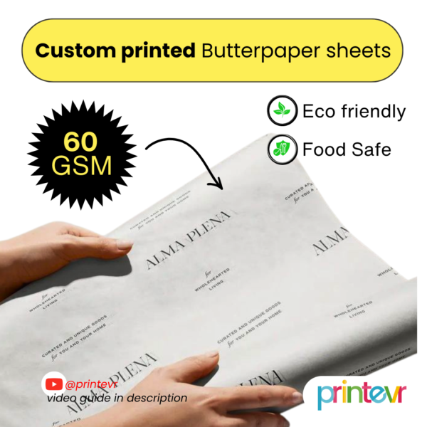 Single-Colour Printed Butter Paper